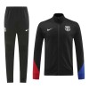 Barcelone Ensemble Vestes d'Entraînement 2024-25 Noire Pour Homme